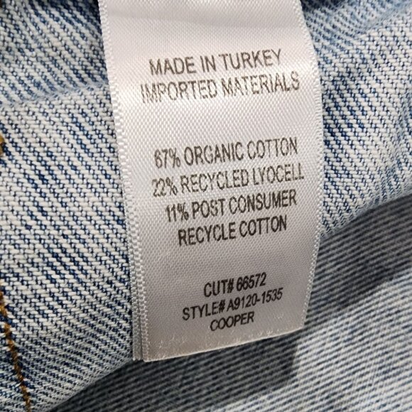 Agolde Cargo Jeans Cooper Light Wash Organic Denim Utility Carpenter Women's 26 - Picture 6 of 11